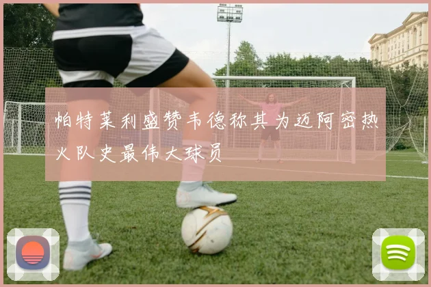 帕特莱利盛赞韦德称其为迈阿密热火队史最伟大球员